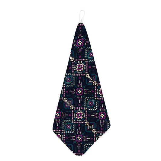 Geometric Ethnic Navajo Pattern Print Hand Towel