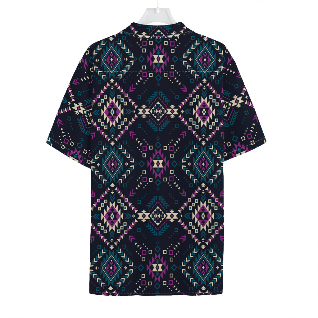 Geometric Ethnic Navajo Pattern Print Hawaiian Shirt