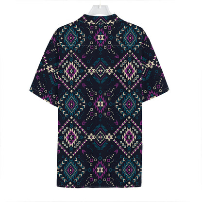 Geometric Ethnic Navajo Pattern Print Hawaiian Shirt
