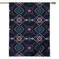 Geometric Ethnic Navajo Pattern Print House Flag