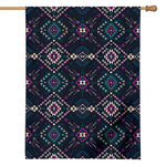 Geometric Ethnic Navajo Pattern Print House Flag