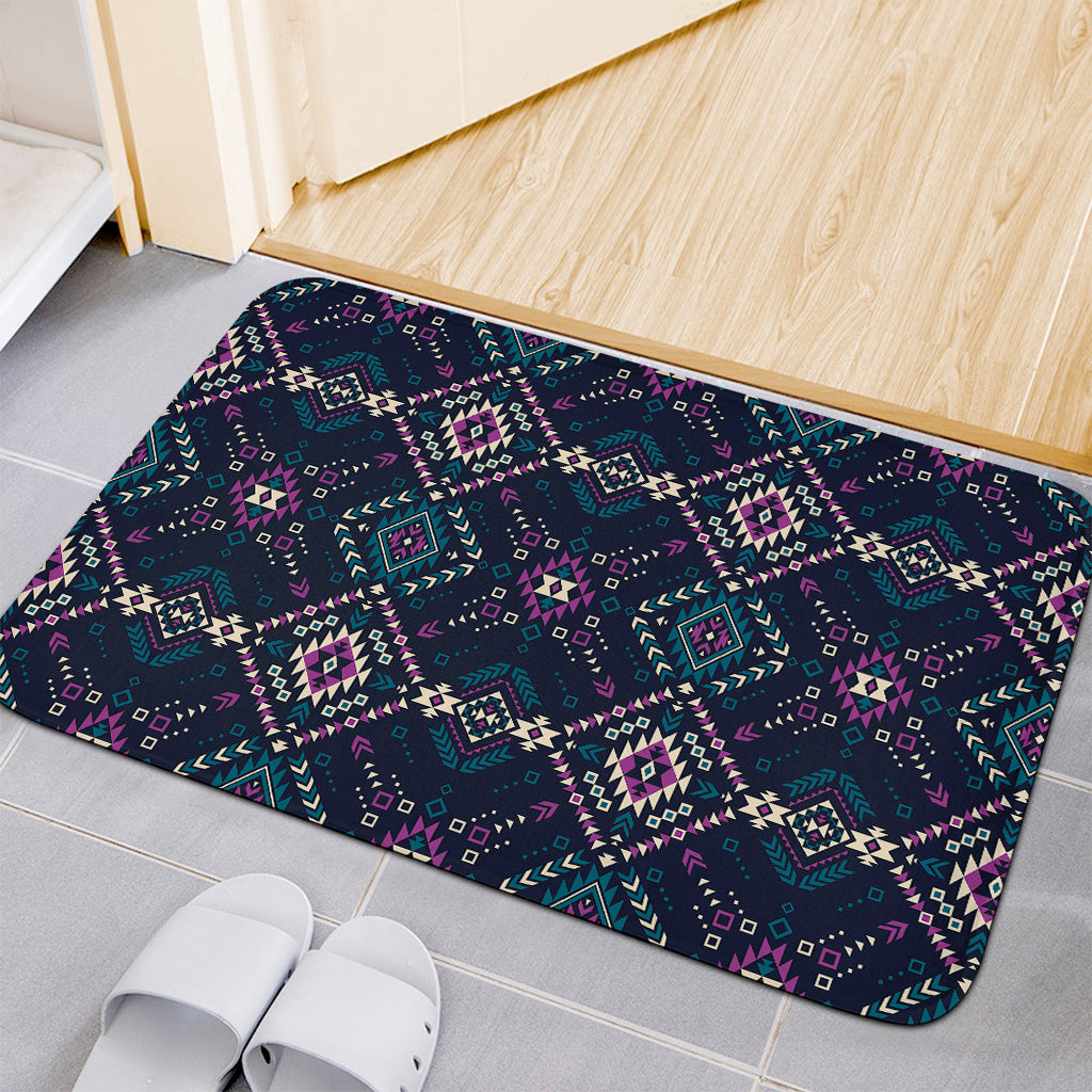 Geometric Ethnic Navajo Pattern Print Indoor Door Mat