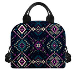 Geometric Ethnic Navajo Pattern Print Insulated Lunch Bag