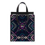 Geometric Ethnic Navajo Pattern Print Insulated Lunch Tote