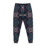 Geometric Ethnic Navajo Pattern Print Jogger Pants