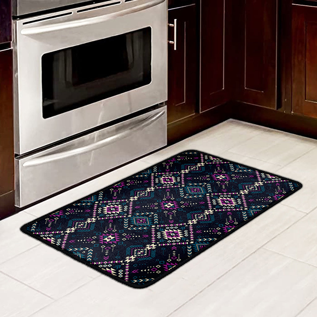 Geometric Ethnic Navajo Pattern Print Kitchen Mat