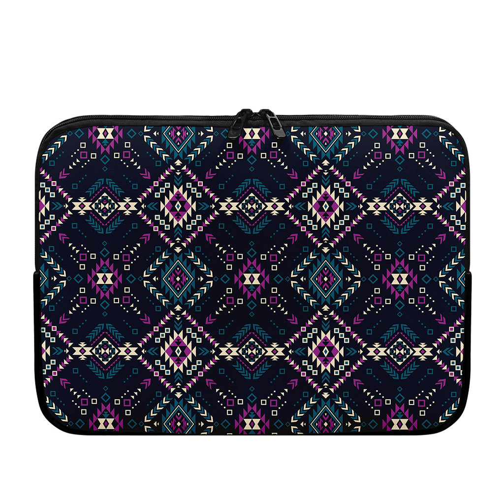 Geometric Ethnic Navajo Pattern Print Laptop Sleeve