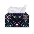 Geometric Ethnic Navajo Pattern Print Leather Tissue Box Cover