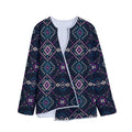 Geometric Ethnic Navajo Pattern Print Long Sleeve Short Coat