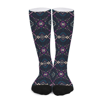 Geometric Ethnic Navajo Pattern Print Long Socks