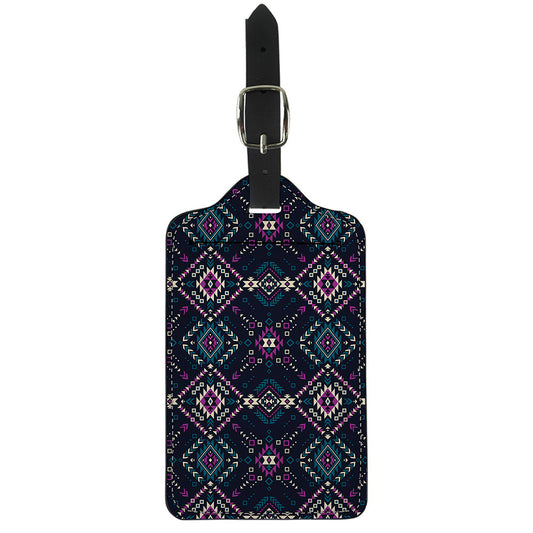 Geometric Ethnic Navajo Pattern Print Luggage Tag