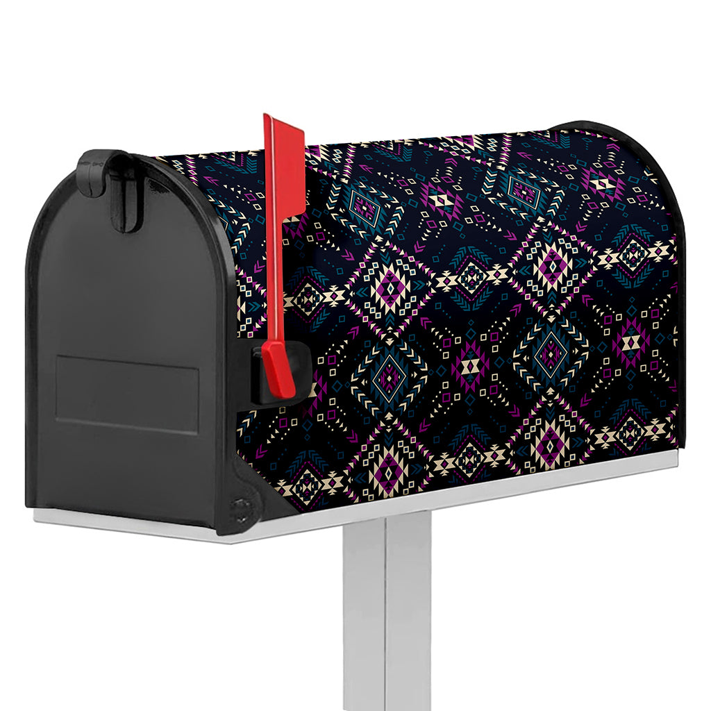 Geometric Ethnic Navajo Pattern Print Mailbox Cover