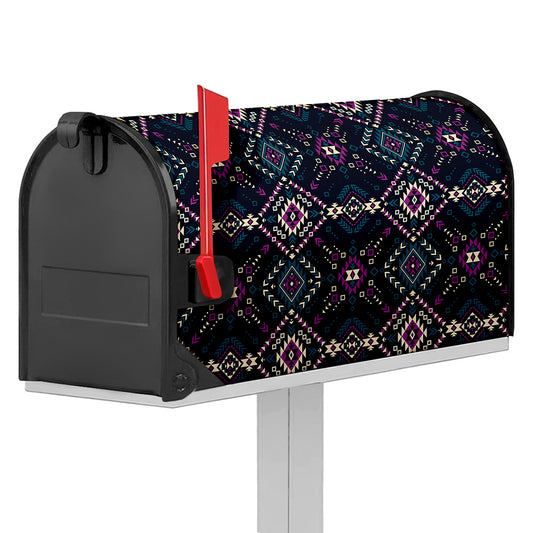 Geometric Ethnic Navajo Pattern Print Mailbox Cover