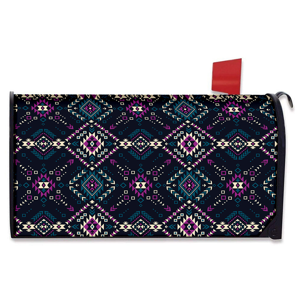 Geometric Ethnic Navajo Pattern Print Mailbox Cover