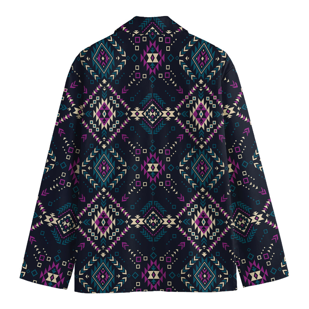 Geometric Ethnic Navajo Pattern Print Men's Blazer