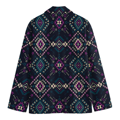 Geometric Ethnic Navajo Pattern Print Men's Blazer