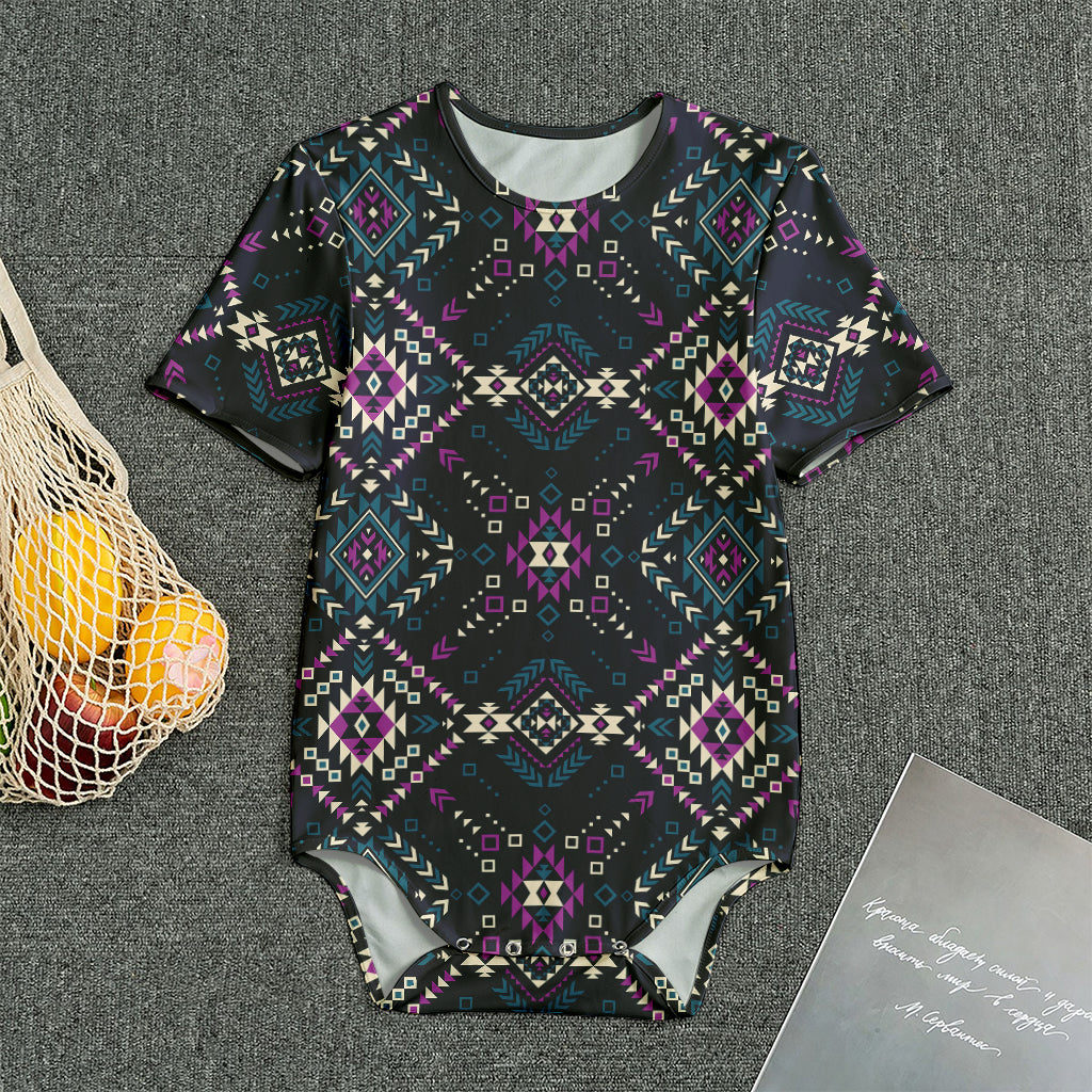 Geometric Ethnic Navajo Pattern Print Men's Bodysuit