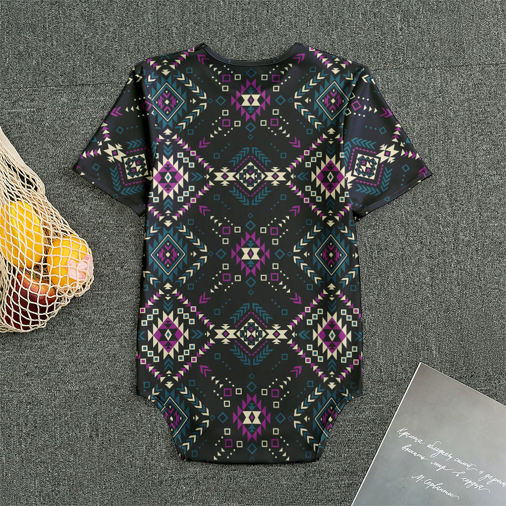 Geometric Ethnic Navajo Pattern Print Men's Bodysuit