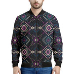 Geometric Ethnic Navajo Pattern Print Men's Bomber Jacket