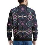 Geometric Ethnic Navajo Pattern Print Men's Bomber Jacket