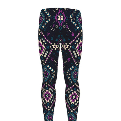 Geometric Ethnic Navajo Pattern Print Men's leggings