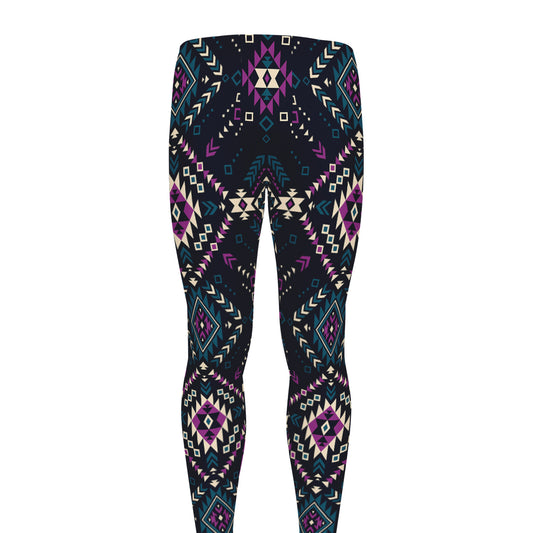Geometric Ethnic Navajo Pattern Print Men's leggings
