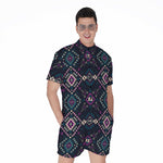 Geometric Ethnic Navajo Pattern Print Men's Rompers