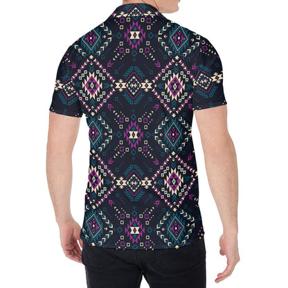 Geometric Ethnic Navajo Pattern Print Men's Shirt