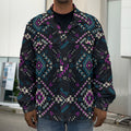 Geometric Ethnic Navajo Pattern Print Men's Shirt Jacket