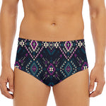 Geometric Ethnic Navajo Pattern Print Men's Triangle Swim Briefs