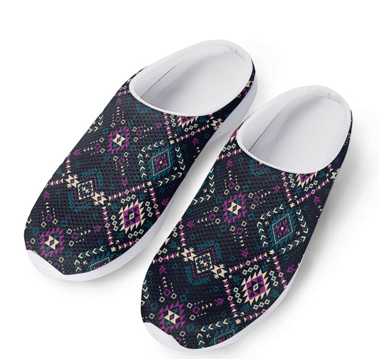 Geometric Ethnic Navajo Pattern Print Mesh Casual Shoes