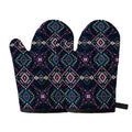Geometric Ethnic Navajo Pattern Print Oven Mitts