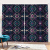 Geometric Ethnic Navajo Pattern Print Pencil Pleat Curtains