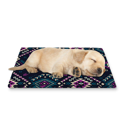 Geometric Ethnic Navajo Pattern Print Pet Cooling Mat Cover