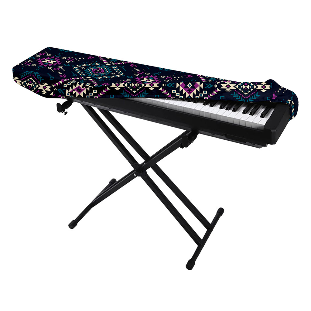Geometric Ethnic Navajo Pattern Print Piano Keyboard Cover