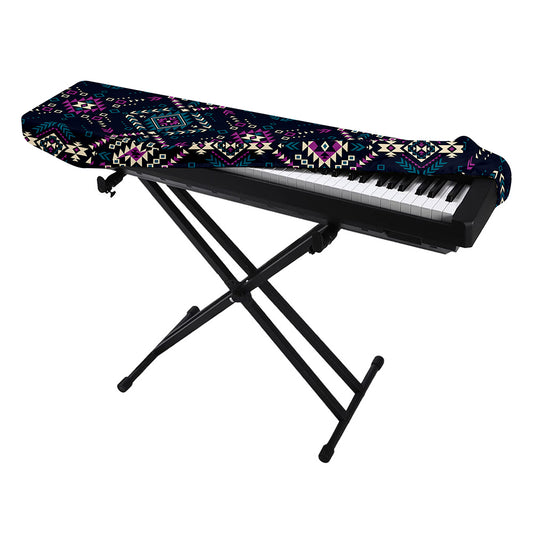 Geometric Ethnic Navajo Pattern Print Piano Keyboard Cover