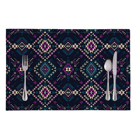 Geometric Ethnic Navajo Pattern Print Placemat