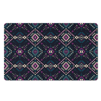 Geometric Ethnic Navajo Pattern Print Polyester Doormat