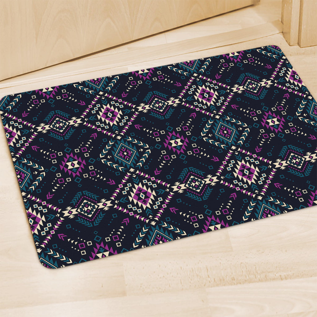 Geometric Ethnic Navajo Pattern Print Polyester Doormat