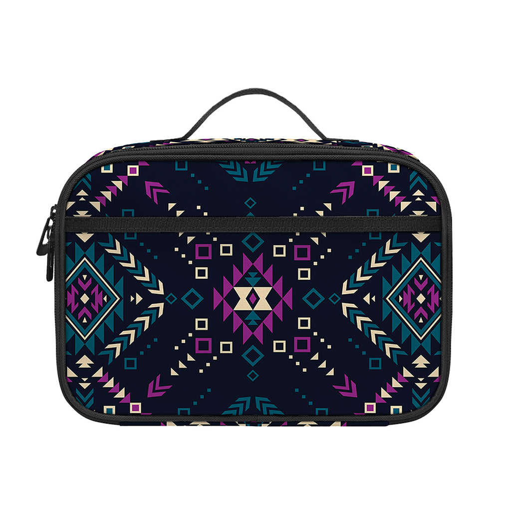Geometric Ethnic Navajo Pattern Print Portable Lunch Bag
