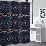 Geometric Ethnic Navajo Pattern Print Premium Shower Curtain