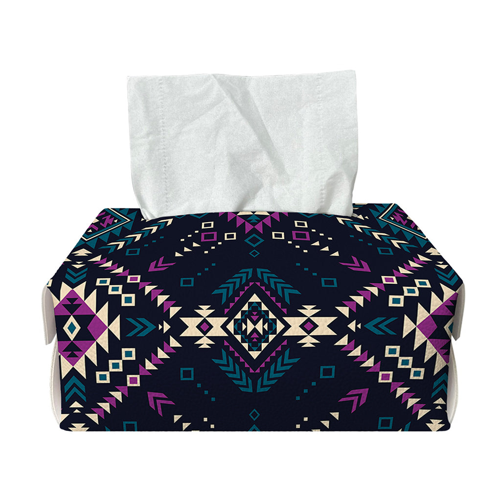 Geometric Ethnic Navajo Pattern Print Rectangle Tissue Box Cover