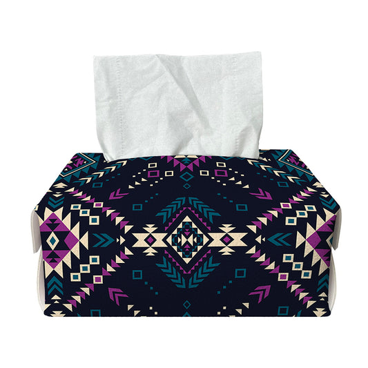 Geometric Ethnic Navajo Pattern Print Rectangle Tissue Box Cover