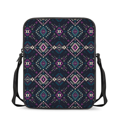 Geometric Ethnic Navajo Pattern Print Rectangular Crossbody Bag