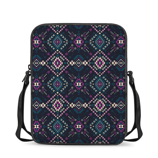 Geometric Ethnic Navajo Pattern Print Rectangular Crossbody Bag