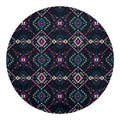 Geometric Ethnic Navajo Pattern Print Round Blanket