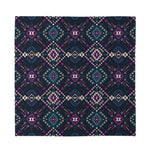 Geometric Ethnic Navajo Pattern Print Silk Bandana