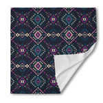 Geometric Ethnic Navajo Pattern Print Silk Bandana