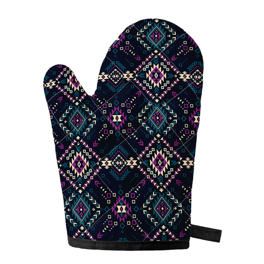 Geometric Ethnic Navajo Pattern Print Single Oven Mitt