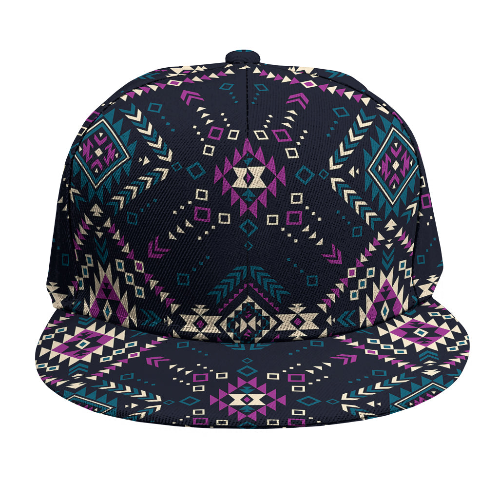 Geometric Ethnic Navajo Pattern Print Snapback Cap